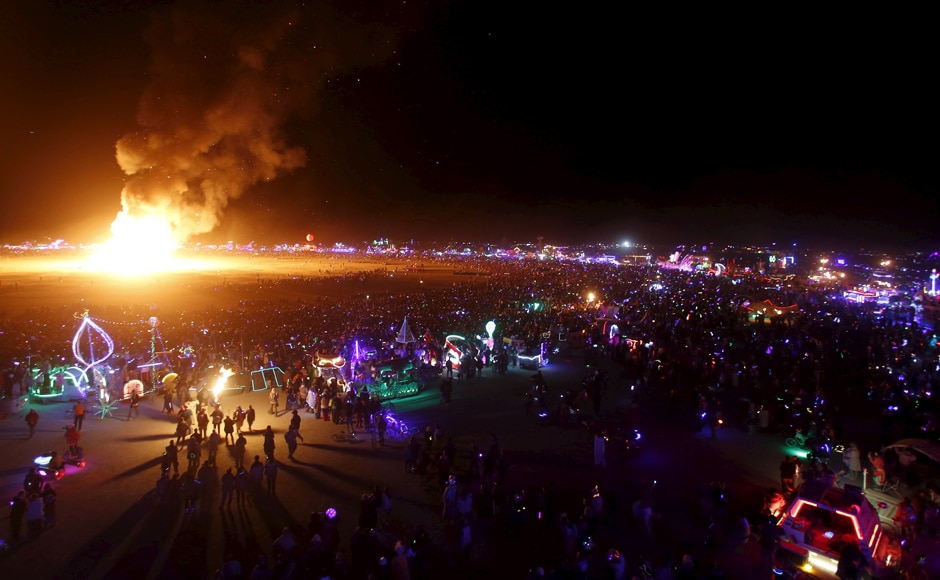 The Burning Man festival brings Nevada desert to life with art and ...