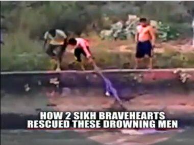 Sikh youth removes turban to save 4 people from drowning during Ganesh immersion