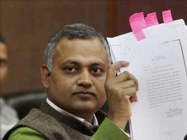 More trouble for Somnath Bharti as AAP sanctions prosecution in midnight raid case More trouble for Somnath Bharti as AAP sanctions prosecution in midnight raid case