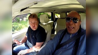 Watch: Stevie Wonder takes James Corden for a drive and ends up a winner!