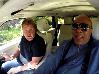 Watch: Stevie Wonder takes James Corden for a drive and ends up a winner! Watch: Stevie Wonder takes James Corden for a drive and ends up a winner!