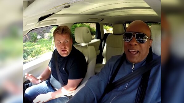 Watch: Stevie Wonder takes James Corden for a drive and ends up a winner!