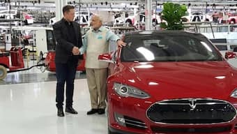 PM Narendra Modi visits Tesla headquarters