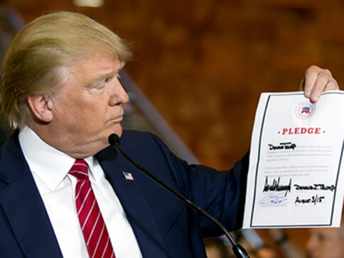 US elections: Donald Trump rules out third-party White House bid, will back Republican nominee US elections: Donald Trump rules out third-party White House bid, will back Republican nominee