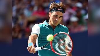 Watch: Roger Federer's 'SABR' is catching the eye at the US Open