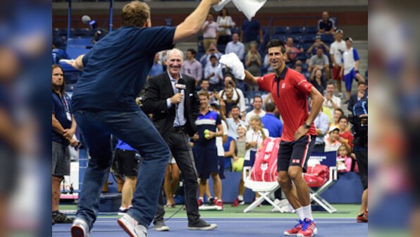 Watch: World No 1 Novak Djokovic gets his groove on at US Open with a fan