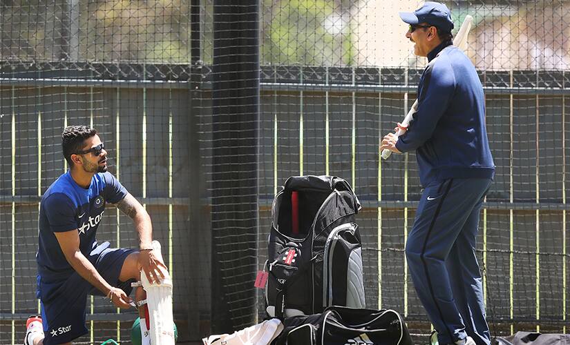 Virat Kohli and Ravi Shastri. Getty Images