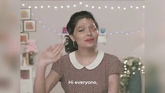 These acid attack victims film beauty tutorials in a bid to ban acid sale