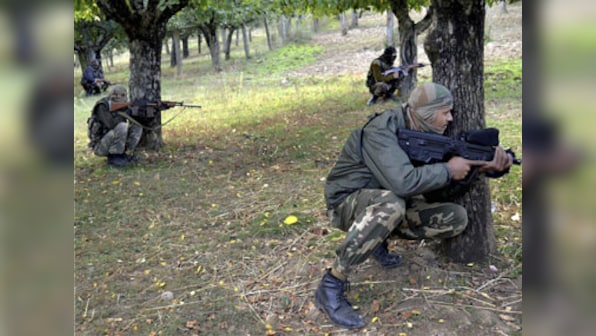 One soldier injured in gunbattle between army, militants in Kashmir's Rafiabad