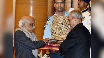 ISRO receives Gandhi Peace Prize from President Mukherjee