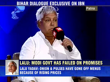 Lalu left red-faced as he asks 'Do you believe in caste?', youth say 'No' Lalu left red-faced as he asks 'Do you believe in caste?', youth say 'No'