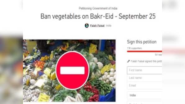 After meat ban for Paryushan and Ganpati, a cheeky online petition calls for ‘vegetable ban’ on Eid
