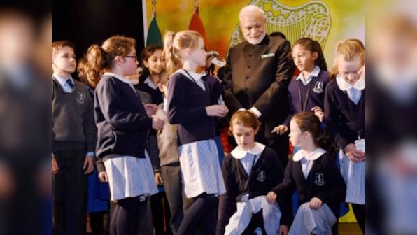 Modi in Ireland: Irish kids recite Sanskrit shloka, PM takes a dig at India secularists