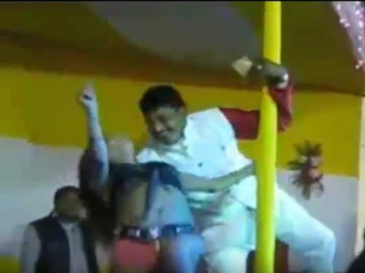 Watch: JD(U) candidate for Bihar polls courts controversy, pole-dances with girl on stage