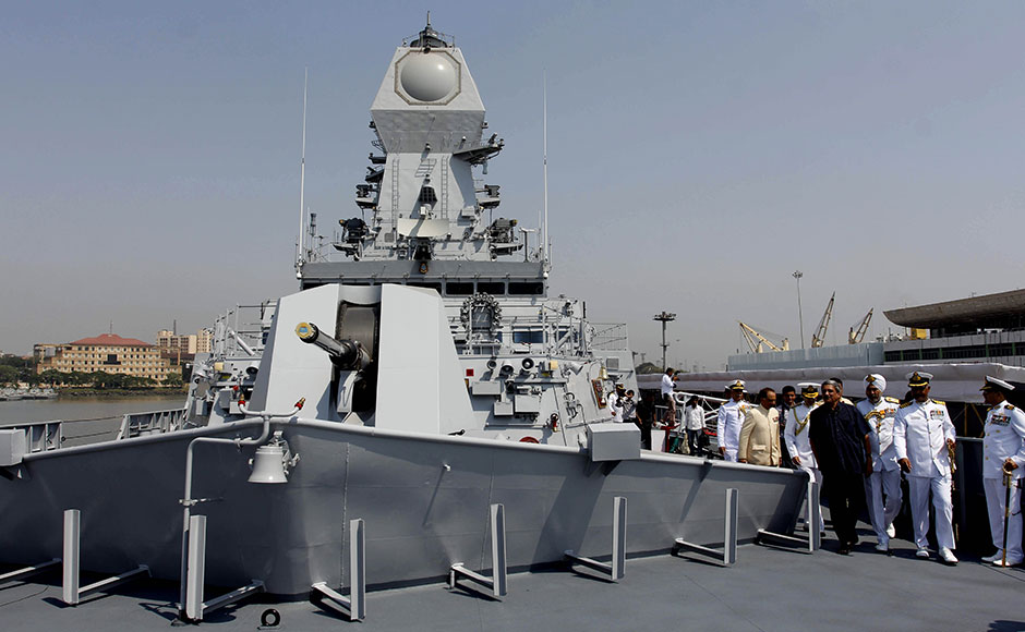 Manohar Parrikar commissions India's latest stealth missile destroyer INS Kochi Manohar Parrikar commissions India's latest stealth missile destroyer INS Kochi