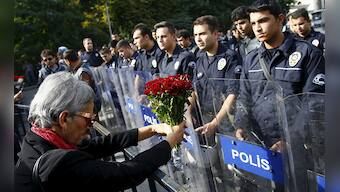 'Erdogan murderer! government resign!' yell protesters as Turkey mourns deadliest attack