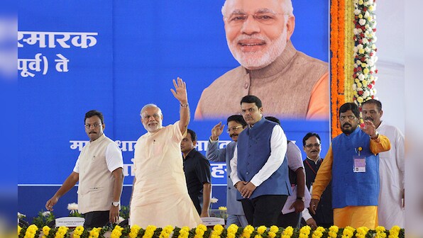 PM lays foundation stone for Ambedkar memorial in central Mumbai