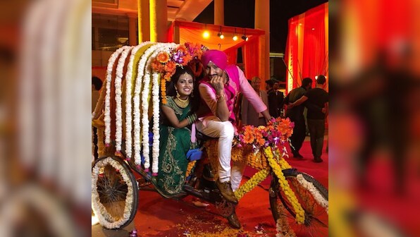 Harbhajan Singh, Geeta Basra post adorable pictures from sangeet, mehndi ceremonies