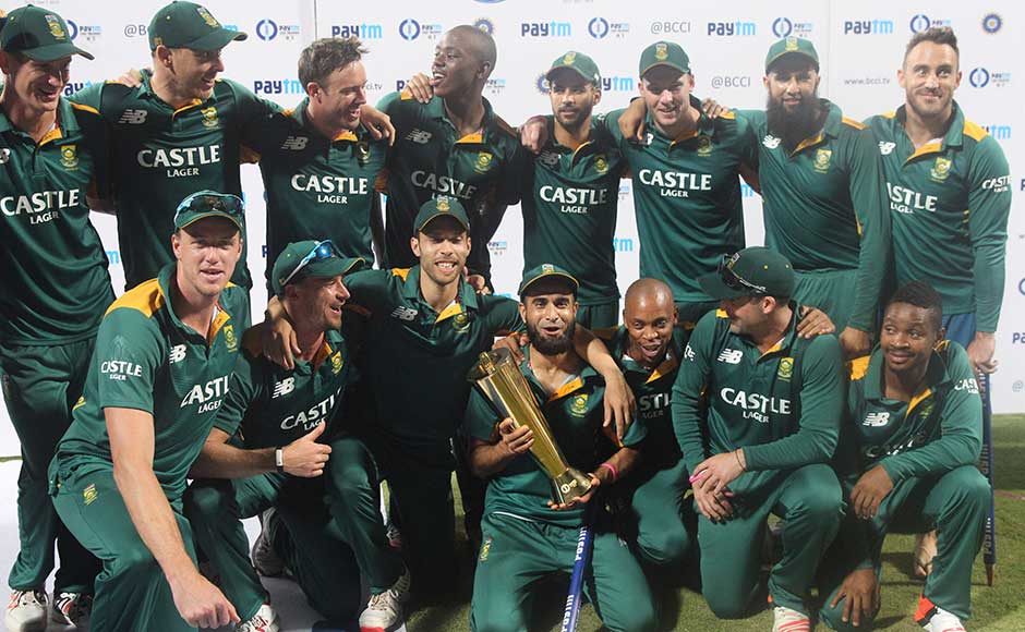 Champions! South Africa claim first-ever bilateral series in India after a massive 214-run win Champions! South Africa claim first-ever bilateral series in India after a massive 214-run win