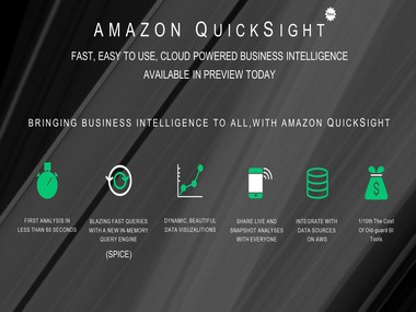 Amazon unveils its cloud BI tool QuickSight Amazon unveils its cloud BI tool QuickSight