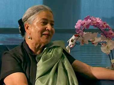 Anita Desai in a screengrab from YouTube. 