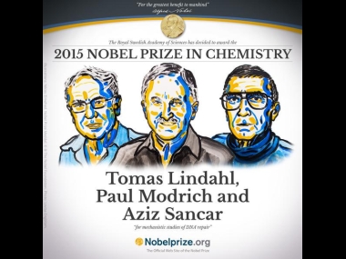 Three scientists win Nobel chemistry award for work on DNA repair Three scientists win Nobel chemistry award for work on DNA repair