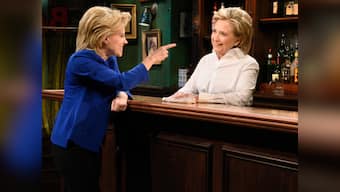 Watch: Hillary Clinton teams up with doppelganger for a Saturday Night Live skit