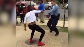 That's how you do it: US cop, teen battle it out in viral dance-off video