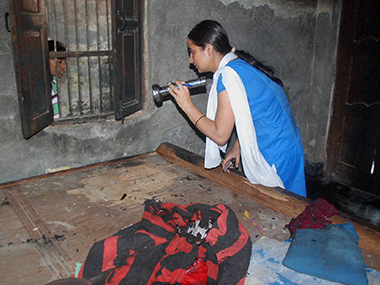 RAF platoon deployed to maintain peace in Faridabad village where Dalit children were burned RAF platoon deployed to maintain peace in Faridabad village where Dalit children were burned