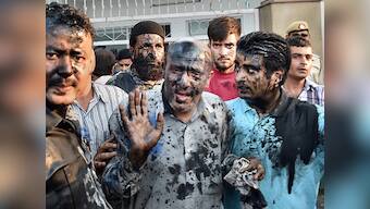 Black ink and engine oil: Hindu Sena members attack J&K MLA Engineer Rashid over beef