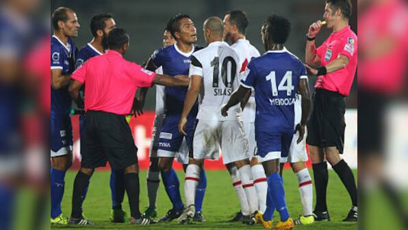 ISL 2015: Tempers flare as NorthEast United score upset win over Chennaiyin FC