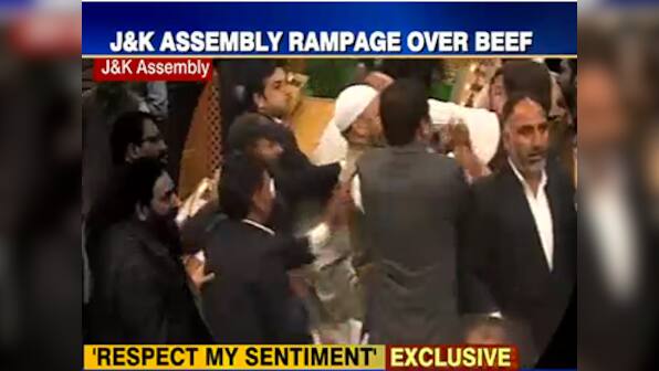 Blows over beef: Watch BJP MLAs assault Jammu and Kashmir MLA for hosting beef party