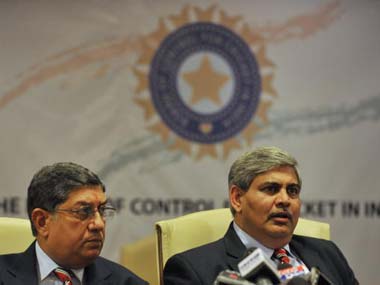 BCCI President Manohar requests Srinivasan to withdraw perjury case against Thakur BCCI President Manohar requests Srinivasan to withdraw perjury case against Thakur