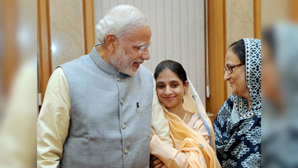 PM Modi welcomes Geeta home, donates Rs 1 cr to Edhi Foundation