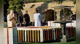 President Mukherjee, PM Modi and eminent leaders pay respects to the Mahatma at Rajghat on Gandhi Jayanti