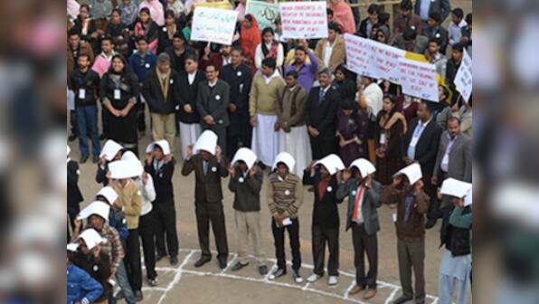 Hindus in Pakistan stage protest, allege denial of information under Pak RTI Act