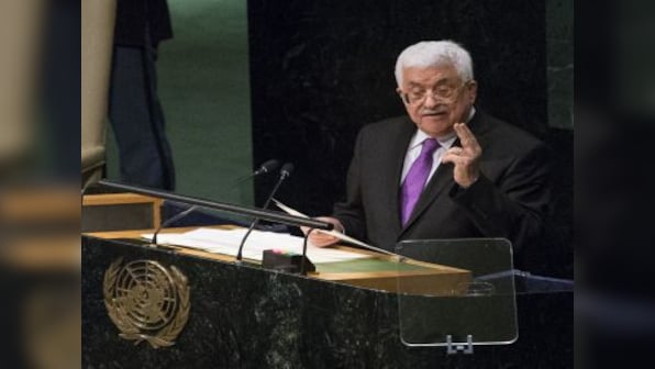 Palestinian President Mahmoud Abbas arrives in New Delhi on four-day visit