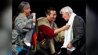 Dalai Lama's representatives presented with the Liberty Medal on his behalf
