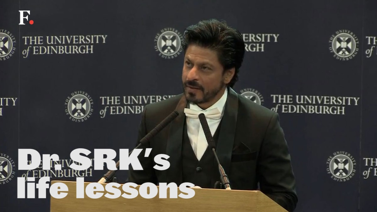 Watch The 10 Most Valuable Life Lessons From Dr Shah Rukh Khan S Speech At Edinburgh Firstpost