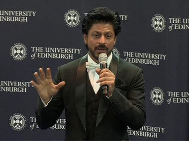 Full text: 'Doctor' Shah Rukh Khan advises on life and love at the University of Edinburgh Full text: 'Doctor' Shah Rukh Khan advises on life and love at the University of Edinburgh
