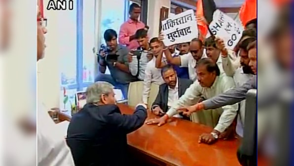 Shiv Sena latest: Party activists storm BCCI HQ ahead of Indo-Pak cricket meeting