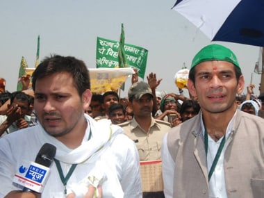 File image of Tejaswi yadav and Tej Pratap. Image courtesy/ Facebook