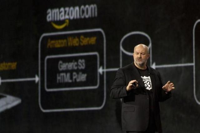 Vogels, Amazon.com chief technology officer, speaks at the AWS ReInvent conference at the Sands Expo in Las Vegas Vogels, Amazon.com chief technology officer, speaks at the AWS ReInvent conference at the Sands Expo in Las Vegas