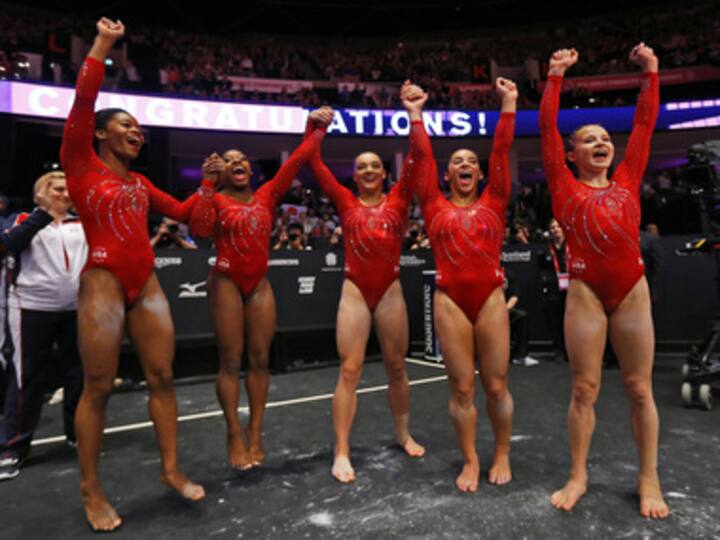 Led by Maggie Nichols, US women roll to 3rd straight world gymnastics title Led by Maggie Nichols, US women roll to 3rd straight world gymnastics title