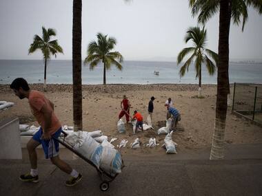 Thousands of tourists in Hurricane Patricia's path