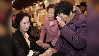 South Koreans travel to North Korea to reunite with war-divided kin