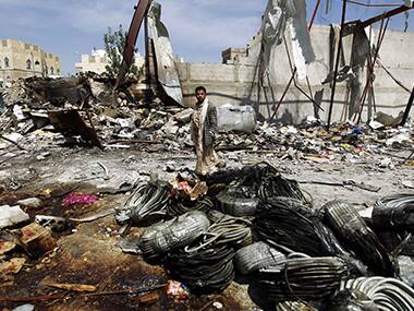 Saudi mosque bombing. AFP 