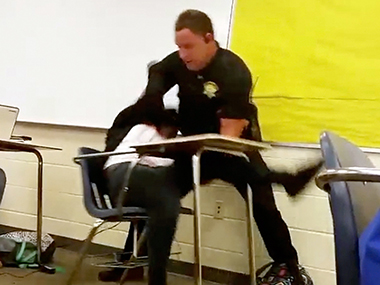 Police assault on student who refused to surrender phone sparks civil rights probe in US Police assault on student who refused to surrender phone sparks civil rights probe in US