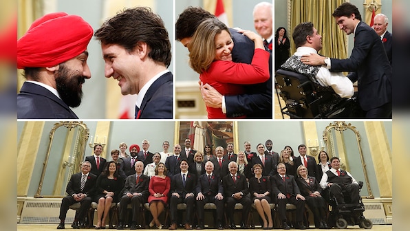 Swearing in of Canada PM Trudeau saw a new-look Cabinet with Sikhs and equal number of women