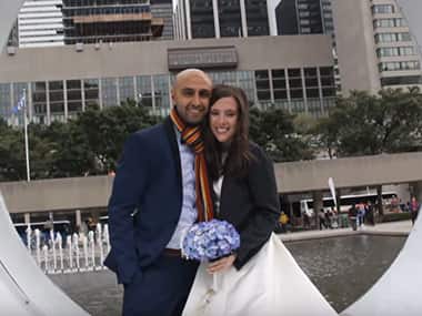 Farzin Yousefian and Samantha Jackson. Screengrab from YouTube